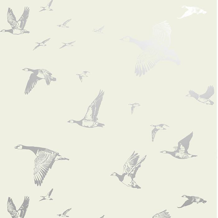 Flock in Flight | Silver Sky